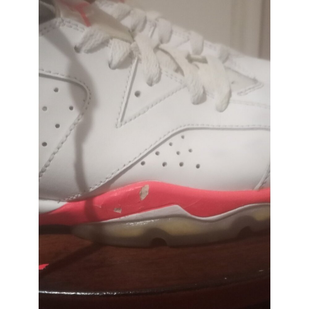 Air Jordan 6 Retro Infrared White 2014 GS Size 6.5Y 384665-123 Women Size 8 - Picture 4 of 12